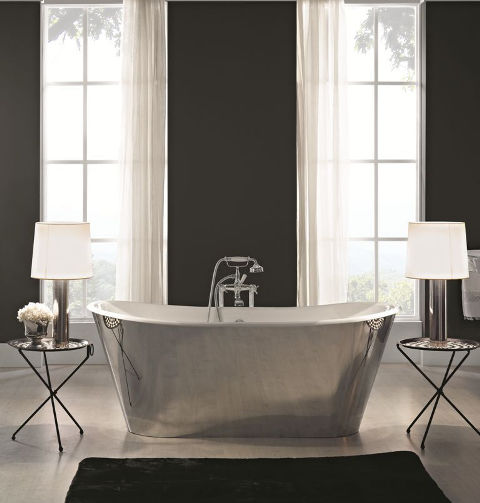 free standing bathtub oval cast iron 9970a 9970ax bleu