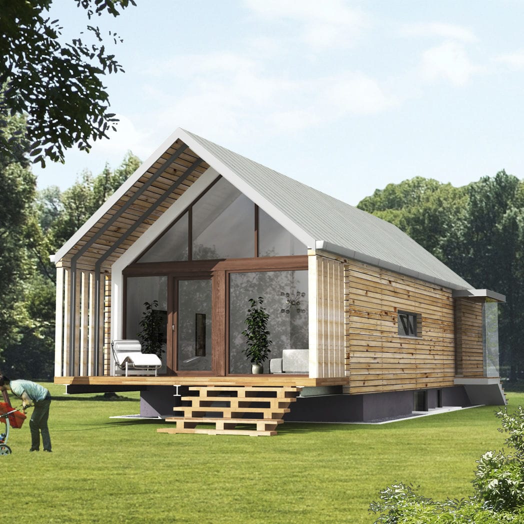 Prefab House EK 024 Ekokoncept Wooden Prefabricated Buildings D O