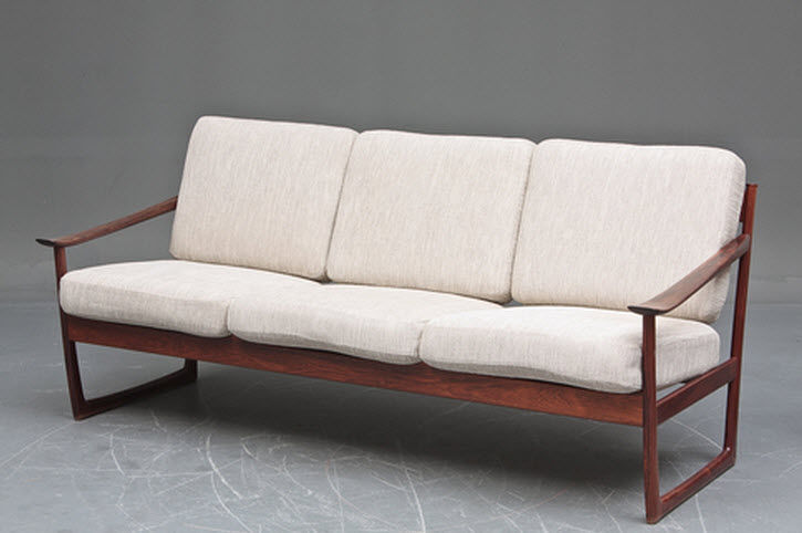 Scandinavian Design Sofa Fabric Rosewood 3 Seater 1960 69 By Scandinavian Design Sofa Fabric Rosewood 3 Seater
