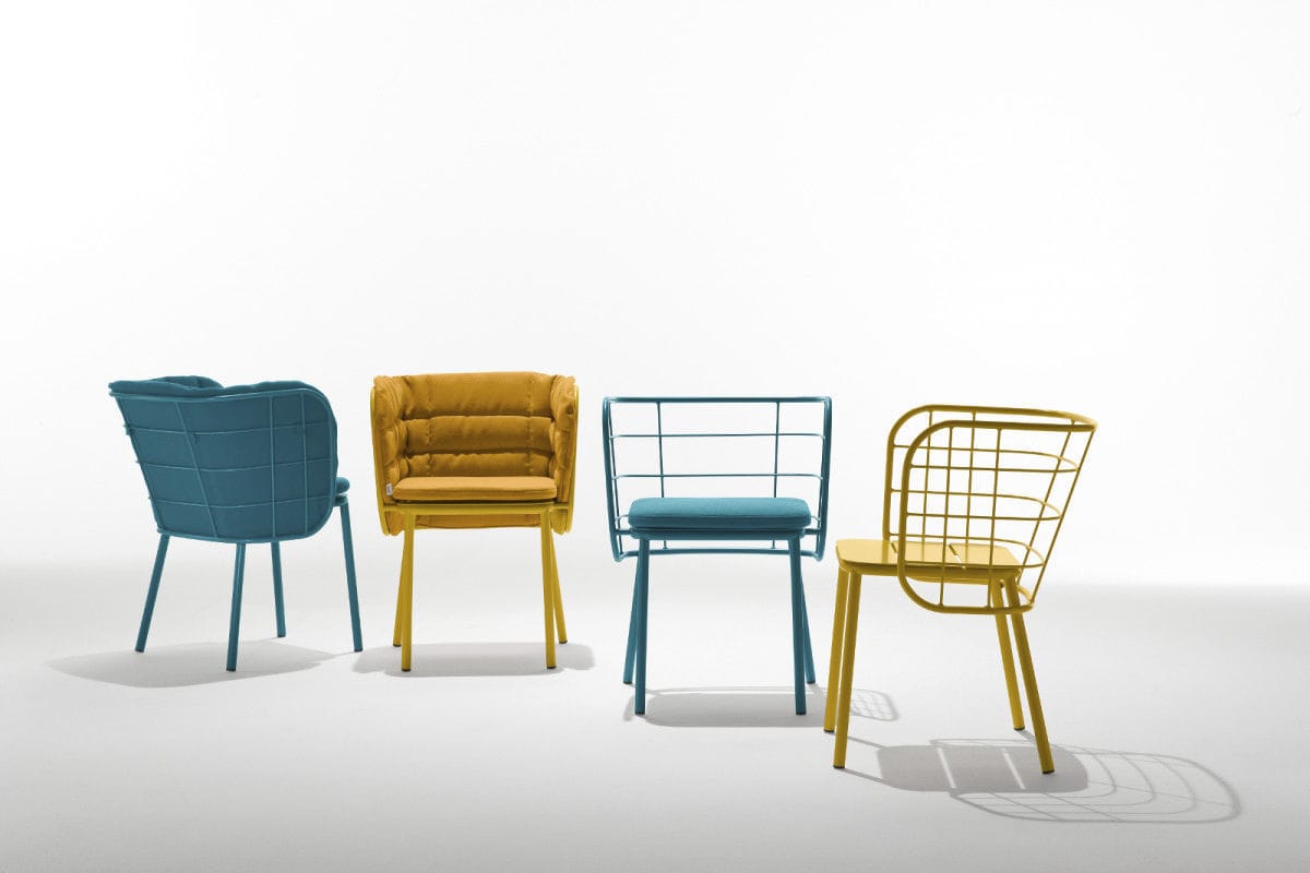 Contemporary chair / upholstered / with armrests / metal - JUJUBE SP ... Contemporary chair / upholstered / with armrests / metal - JUJUBE SP ...