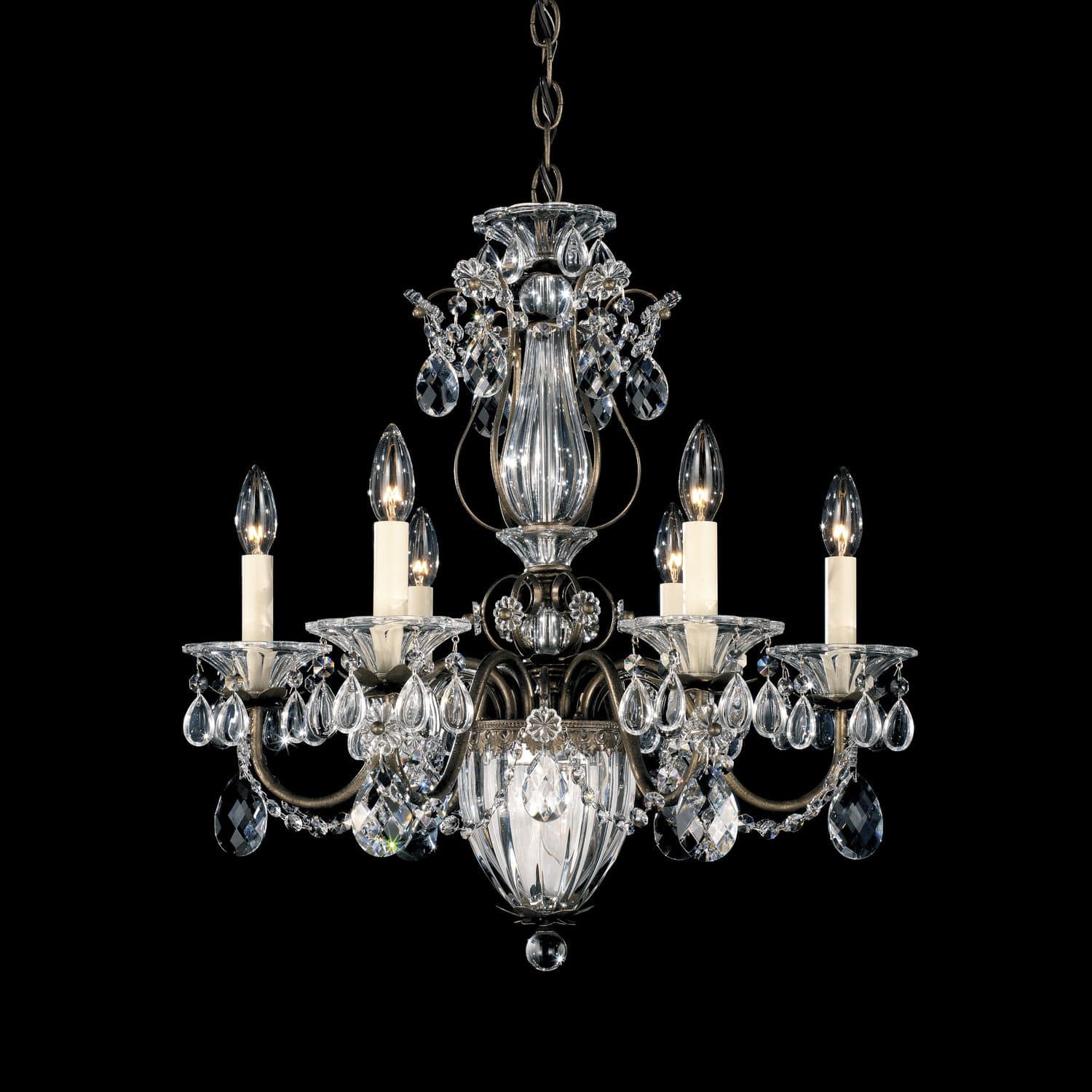 Traditional Chandelier Swarovski Crystal Incandescent Traditional Chandelier Swarovski Crystal Incandescent Bale