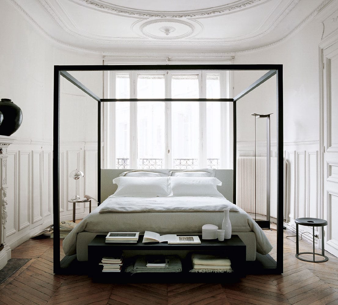 canopy bed / double / contemporary / oak - alcova - maxalto canopy bed / double / contemporary / oak - alcova - maxalto