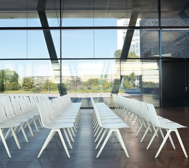 Conference chair with armrests / upholstered / stackable / fabric ... Conference chair with armrests / upholstered / stackable / fabric ...