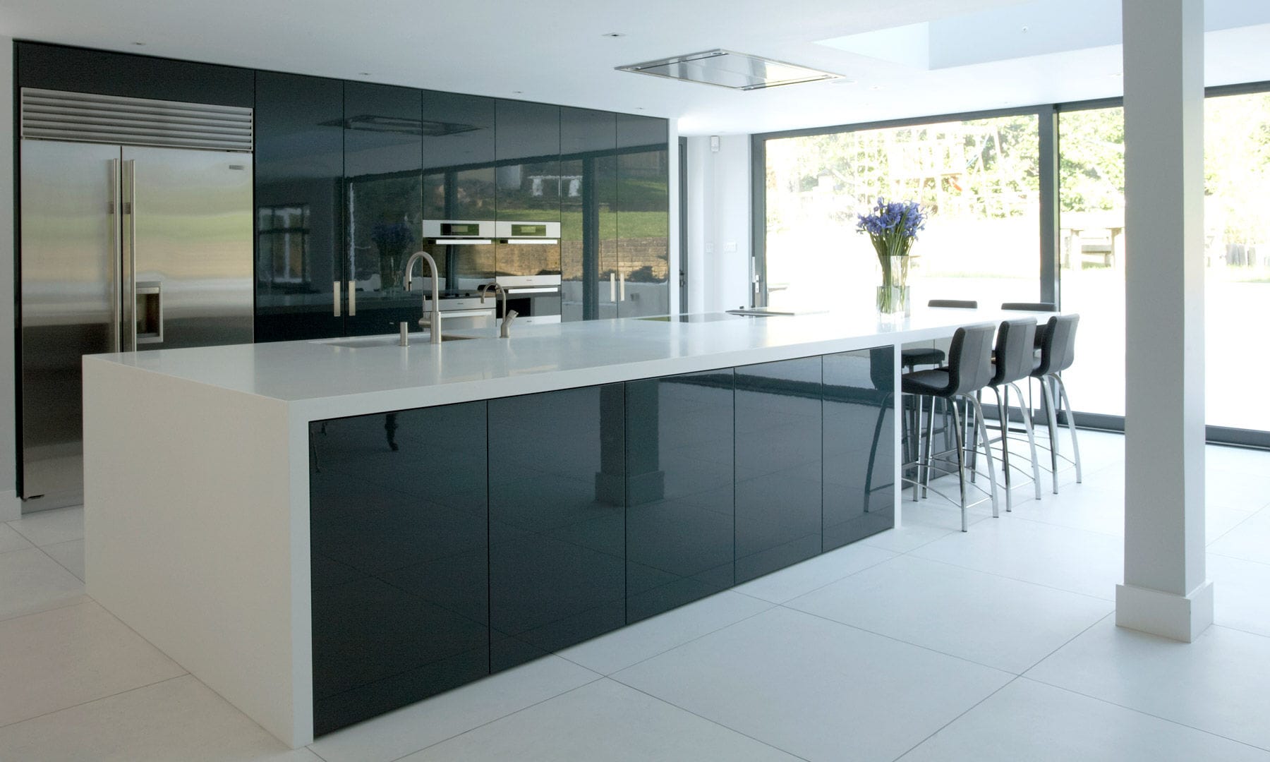 contemporary kitchen / wooden / island / lacquered - dulwich contemporary kitchen / wooden / island / lacquered - dulwich