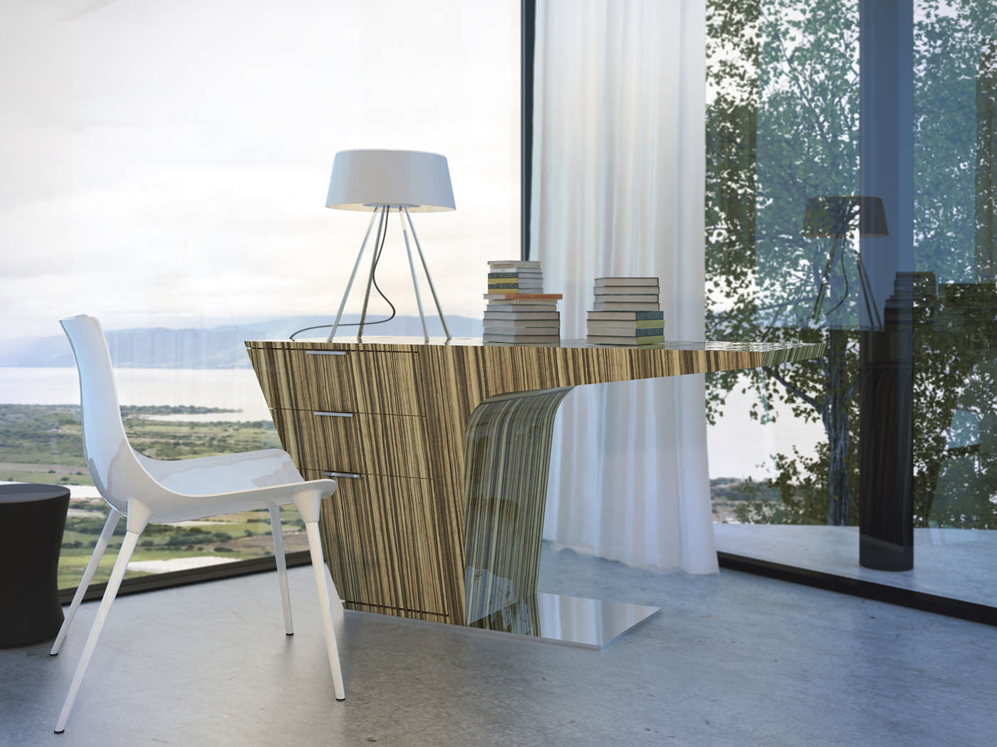 Wenge Desk Contemporary Mercer Modloft Wenge Desk Contemporary