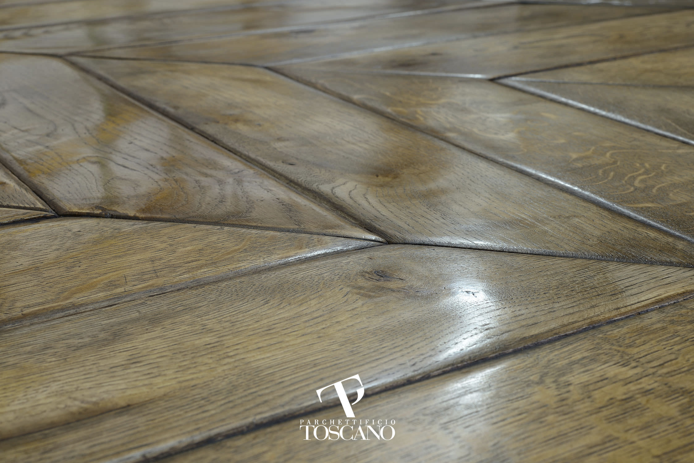 Engineered parquet floor / glued / oiled / waxed quercia spina ... Parquet spina francese