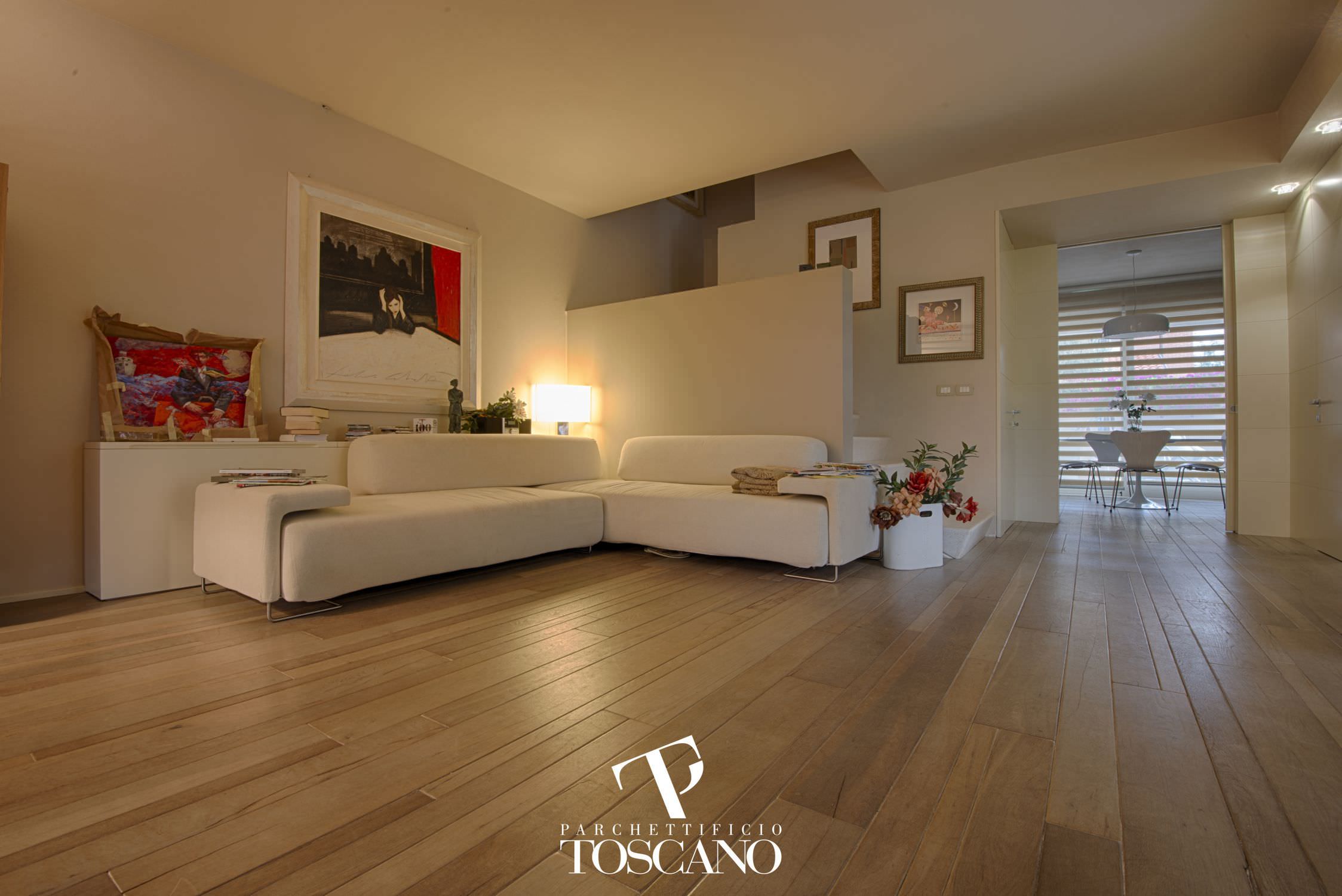 Engineered parquet floor / glued / oak / oiled quercia style 2 ... Parquet in quercia
