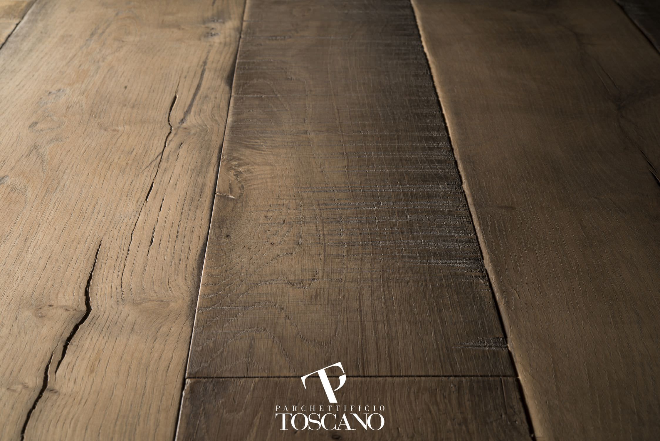 Engineered parquet floor / glued / oak / oiled quercia vecchia ... Parquet in quercia