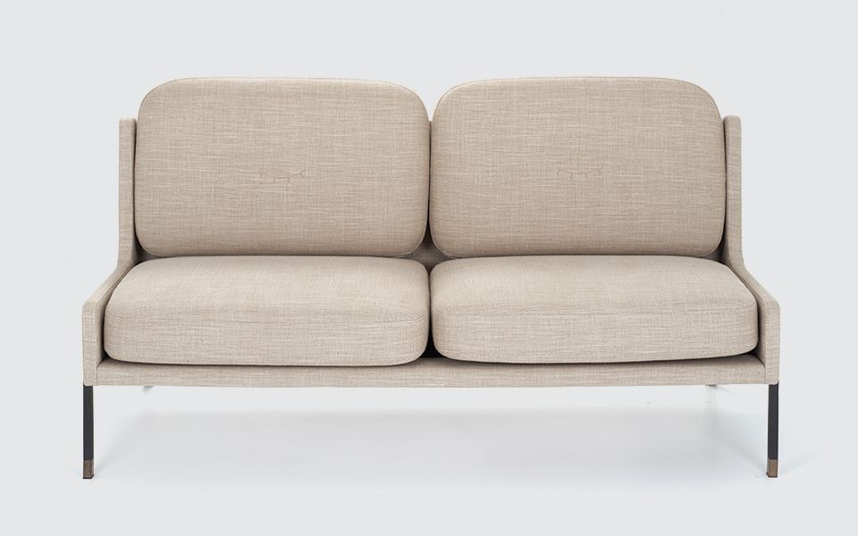 Contemporary Sofa Fabric Steel 2 Person Blink By Yabu Contemporary Sofa Fabric Steel 2 Person