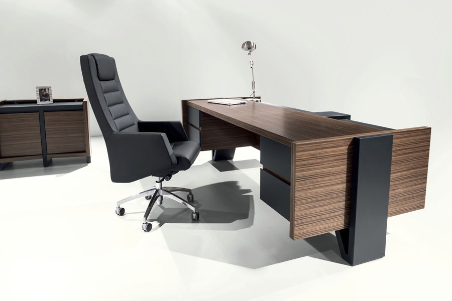 executive desk wooden contemporary commercial rossi
