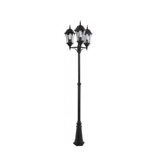 Urban Lamp Post Malatya Lumitek Traditional Aluminum Glass