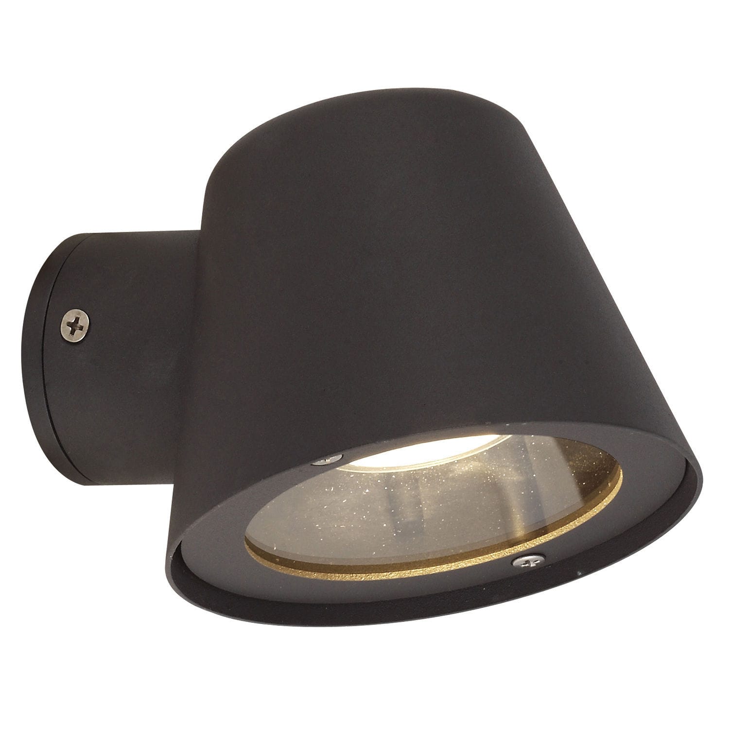 Contemporary Wall Light Chapeau Lumitek Outdoor Aluminum Glass