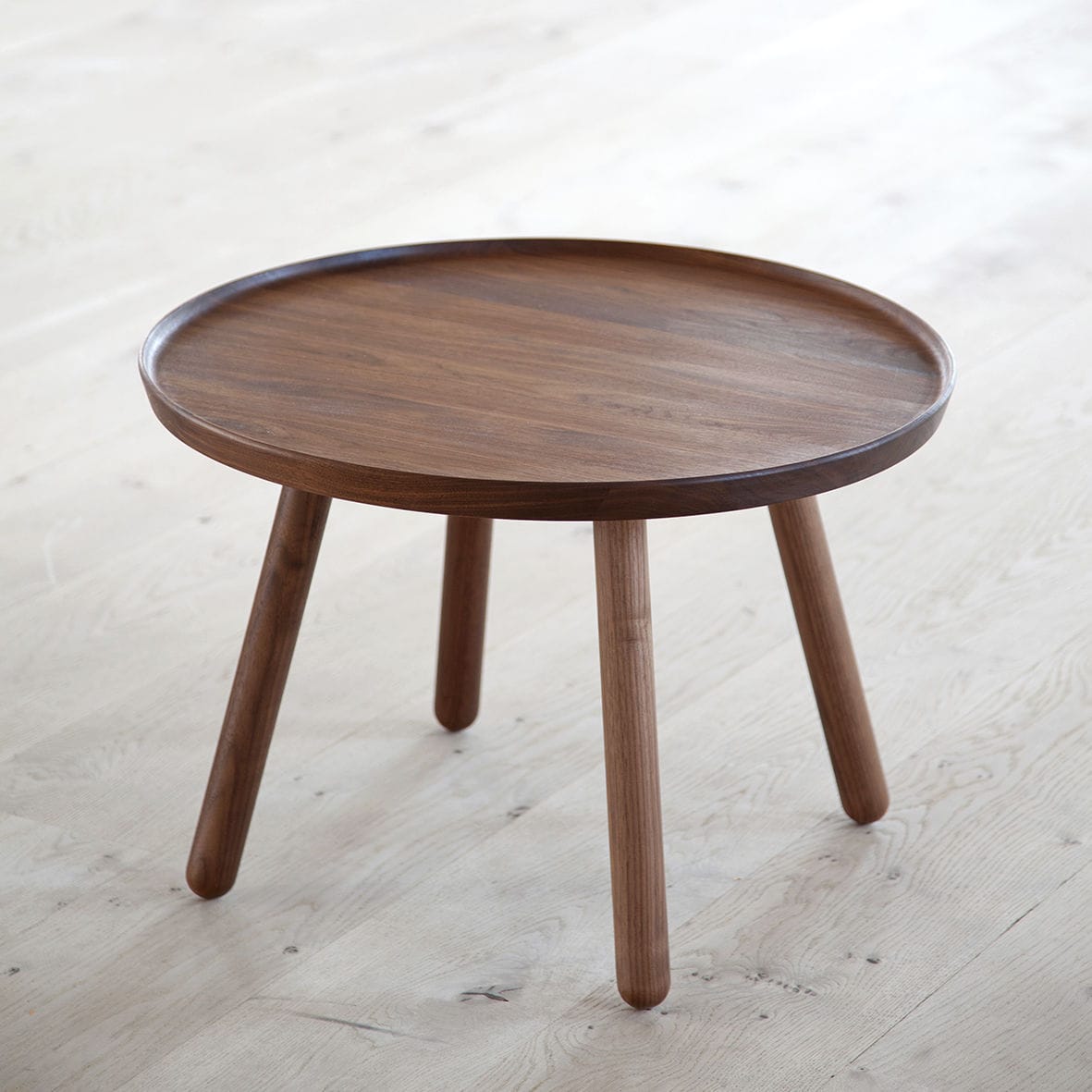 Scandinavian Design Side Table Wooden Round By Finn Juhl Scandinavian Design Side Table Wooden Round By Finn Juhl