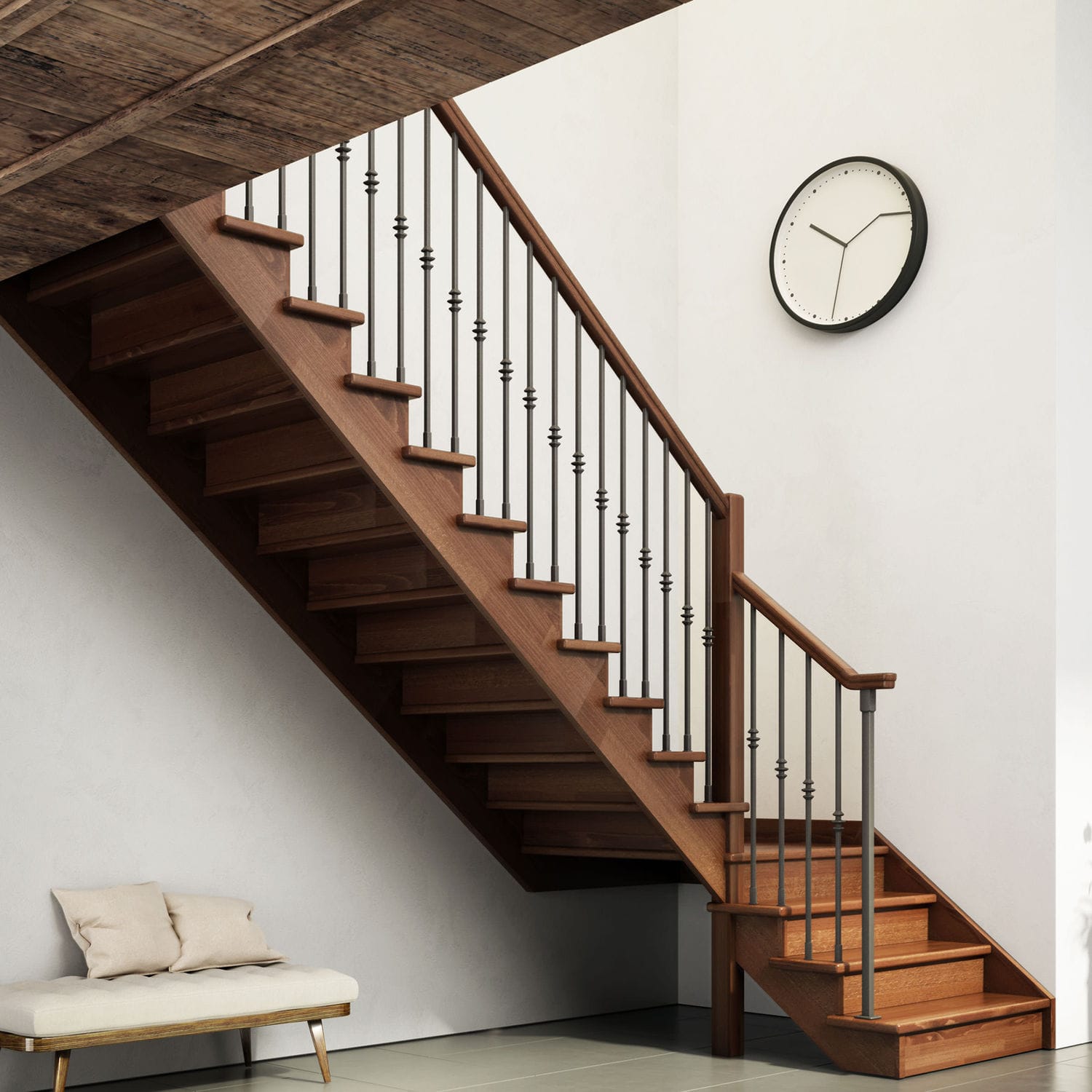 Quarter Turn Staircase Half Wooden Frame Steps Quarter Turn Staircase Half Wooden Frame Steps Gara