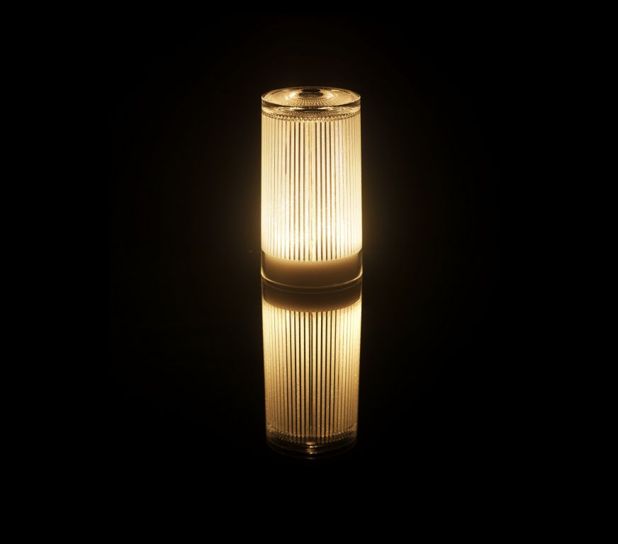 Table Lamp Contemporary Glass Led PlisÉe Glitter Imagilights Table Lamp Contemporary Glass Led
