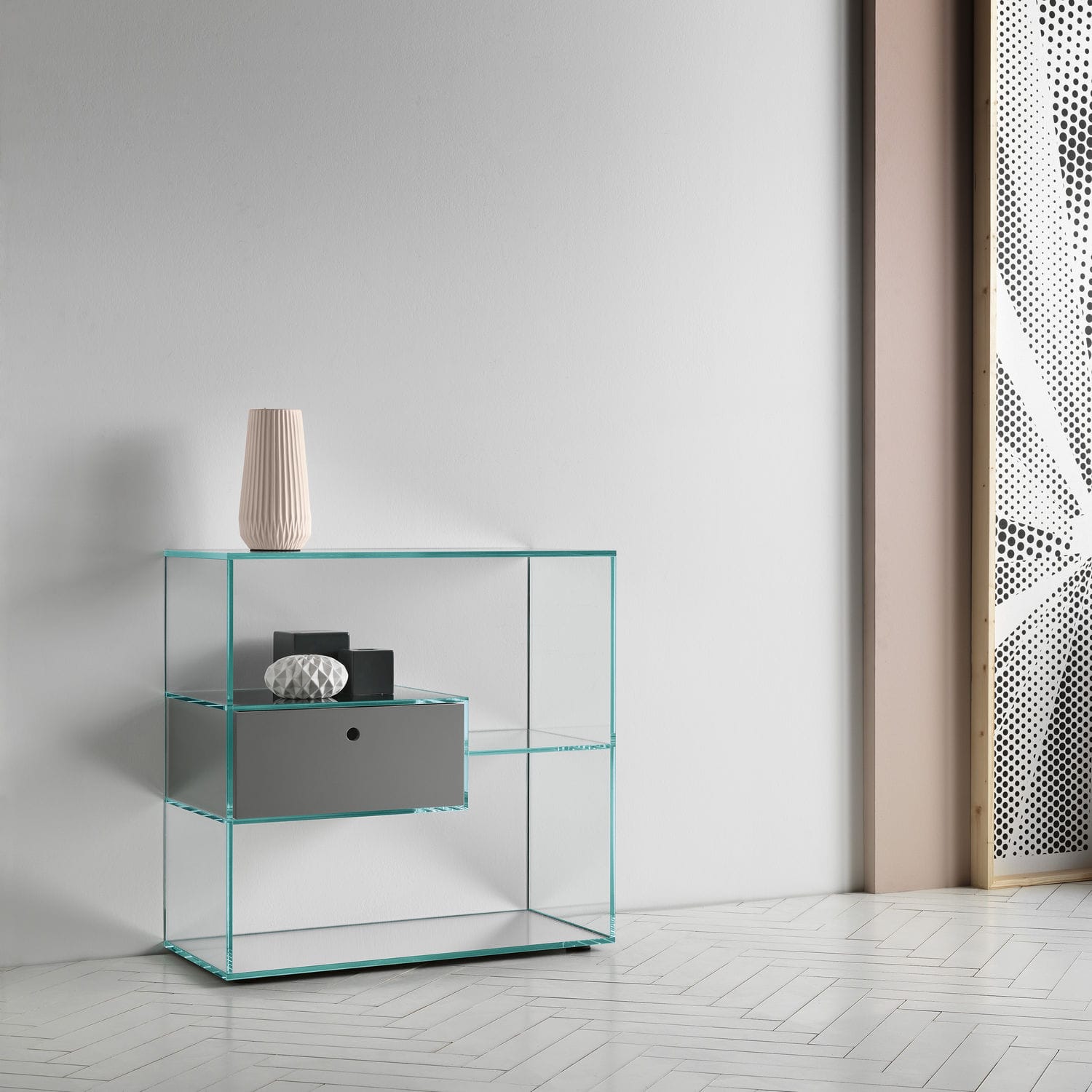 Contemporary Shelf Wooden Glass With Drawer Liber By Luca - Contemporary Shelf Wooden Glass With Drawer Liber By Luca Papini contemporary shelf wooden glass with drawer liber by luca - contemporary shelf wooden glass with drawer liber by luca papini