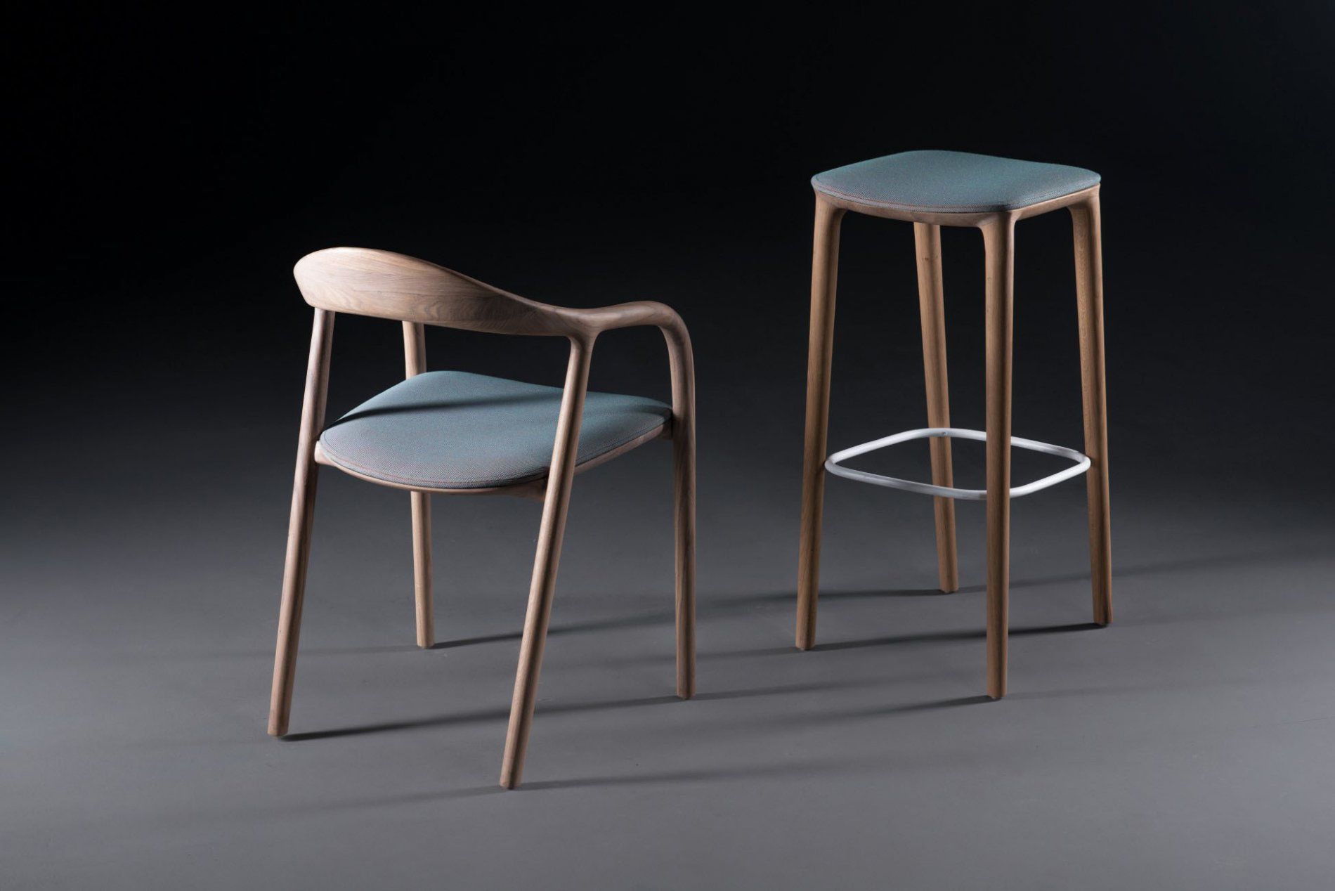 Contemporary Bar Stool Oak Walnut Maple Neva By Ruđer Novak Contemporary Bar Stool Oak Walnut Maple
