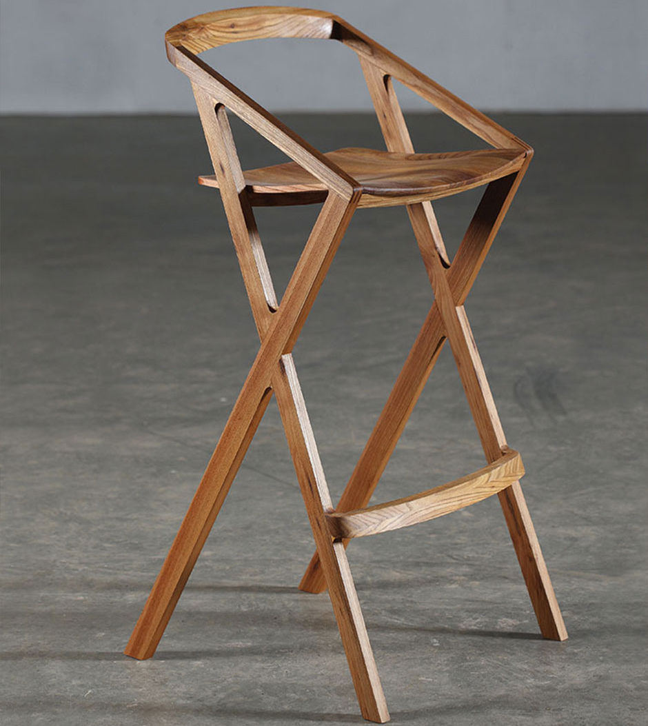 Contemporary Bar Chair Cherrywood Oak Walnut 7 By Grupa Contemporary Bar Chair Cherrywood Oak Walnut 7 By Grupa