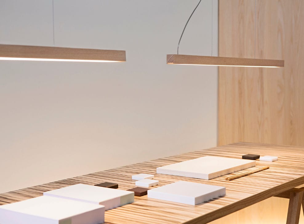 Hanging Light Fixture Led Linear Wooden Led40 Tunto Hanging Light Fixture Led Linear Wooden