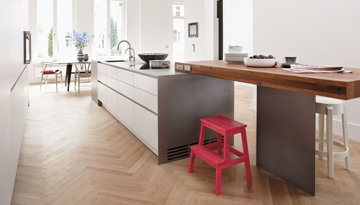 bulthaup kuchen bielefeld, contemporary kitchen / stainless steel / laminate / island - house, Design ideen