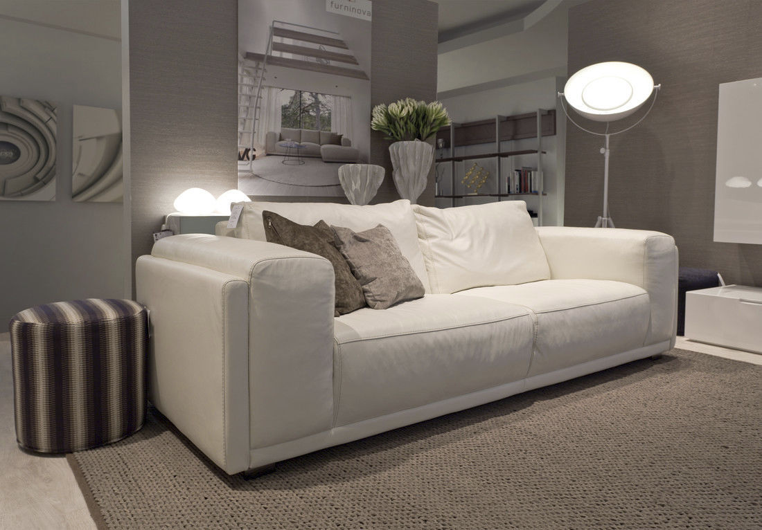 Contemporary sofa / leather / fabric / 3-seater - SHABBY CHIC ... Contemporary sofa / leather / fabric / 3-seater - SHABBY CHIC ...