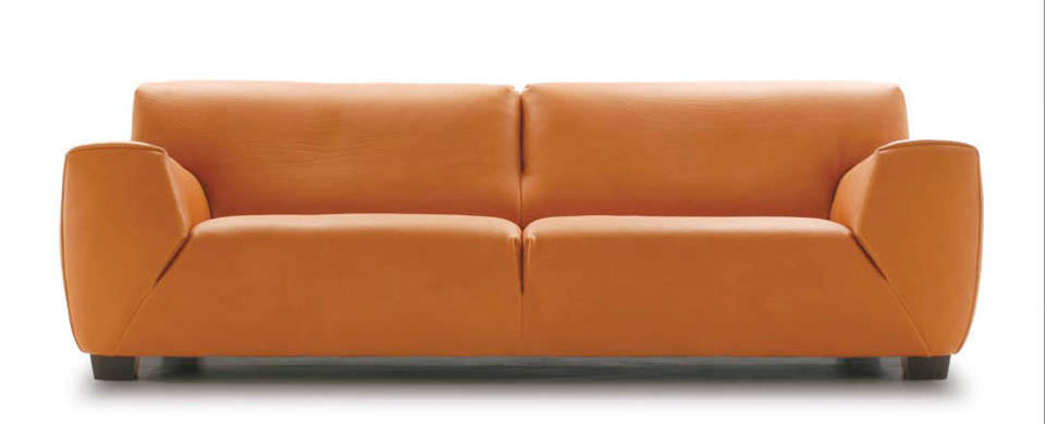 Contemporary Sofa Leather 2 Person Brown Fat Boy Molinari Contemporary Sofa Leather 2 Person Brown