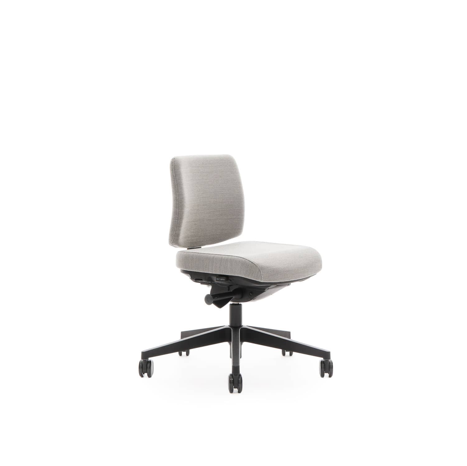 contemporary office chair on casters star base with armrests