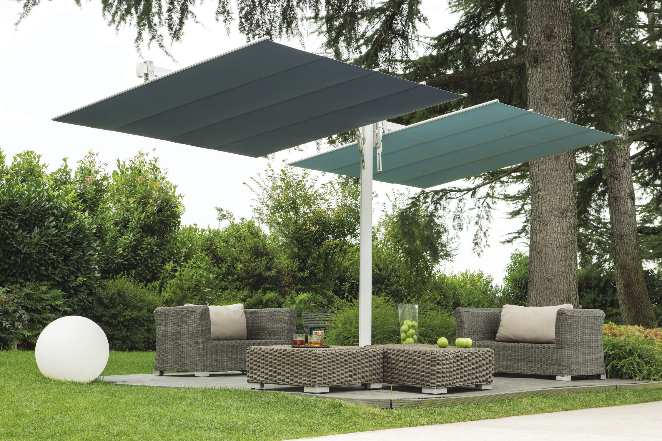 Contract Patio Umbrella Fabric Aluminum Swiveling Flexy Contract Patio Umbrella Fabric Aluminum Swiveling Flexy Twin Fim