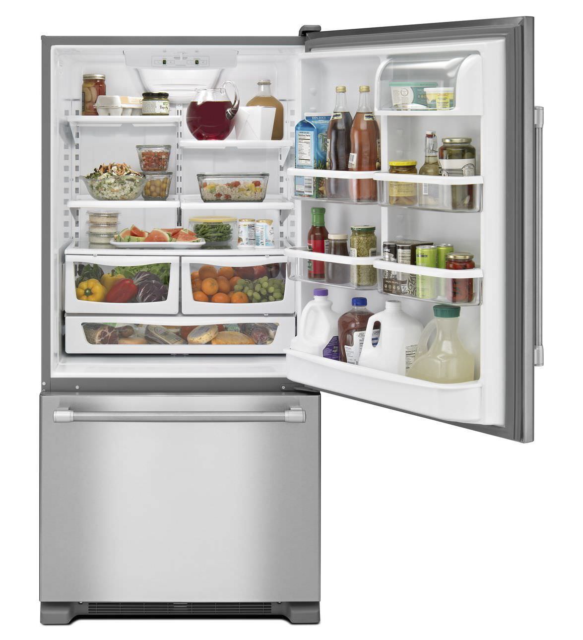 Residential refrigerator-freezer / with drawer / stainless steel Residential refrigerator-freezer / with drawer / stainless steel