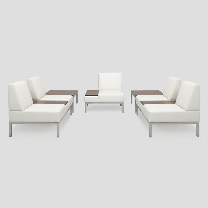 Modular Upholstered Bench Contemporary Fabric Leather Modular Upholstered Bench Contemporary Fabric Leather Remington