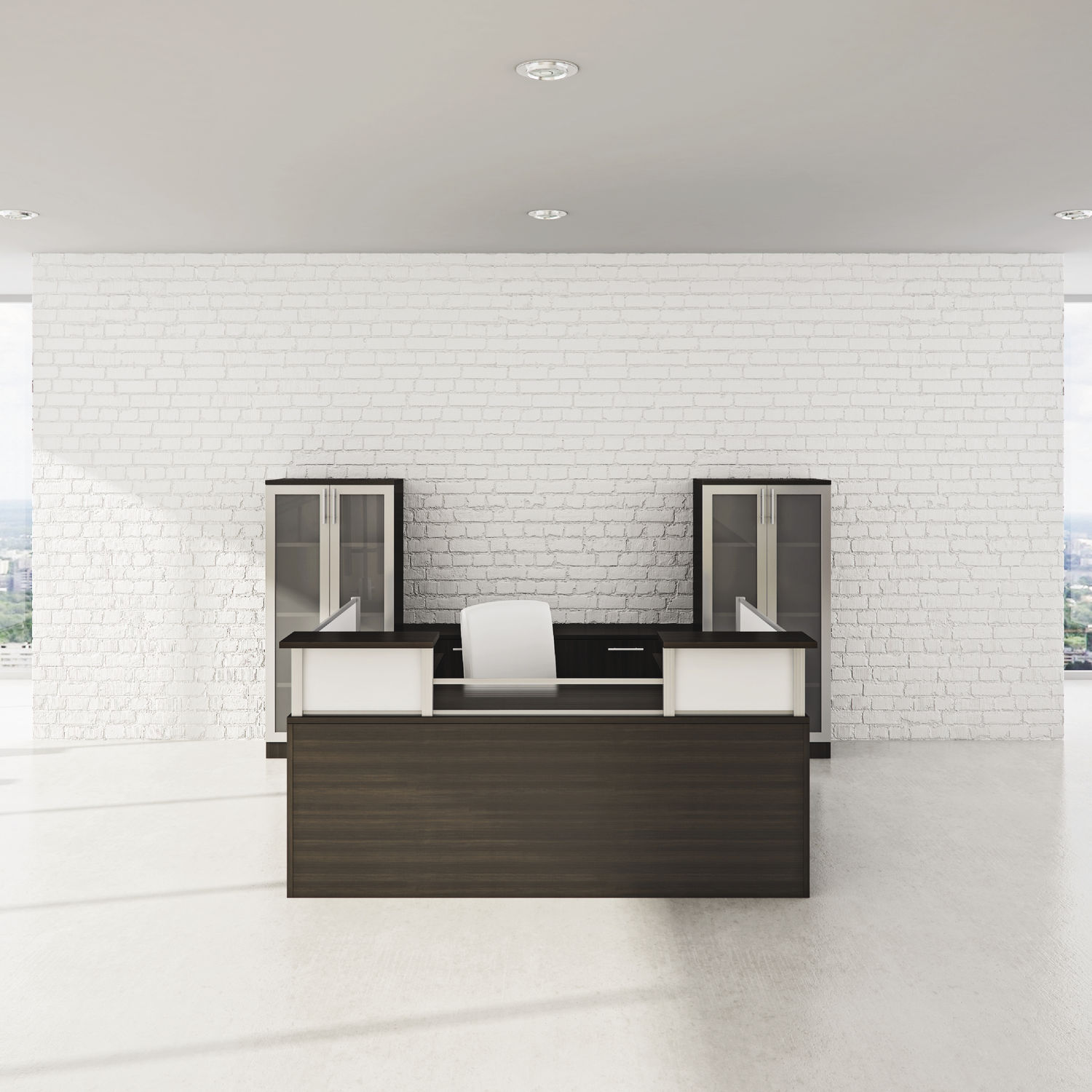 Corner Reception Desk Modular Glass Laminate Modern Panelx Corner Reception Desk Modular Glass Laminate Modern Panelx