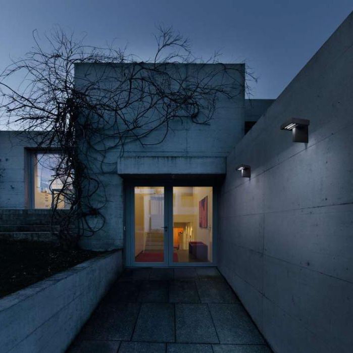 Contemporary Wall Light Outdoor Aluminum Glass Genua Hess Contemporary Wall Light Outdoor Aluminum Glass Genua