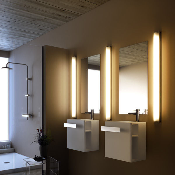 Bathroom contemporary wall light - MANHATTAN T5 by Joan Gaspar ...