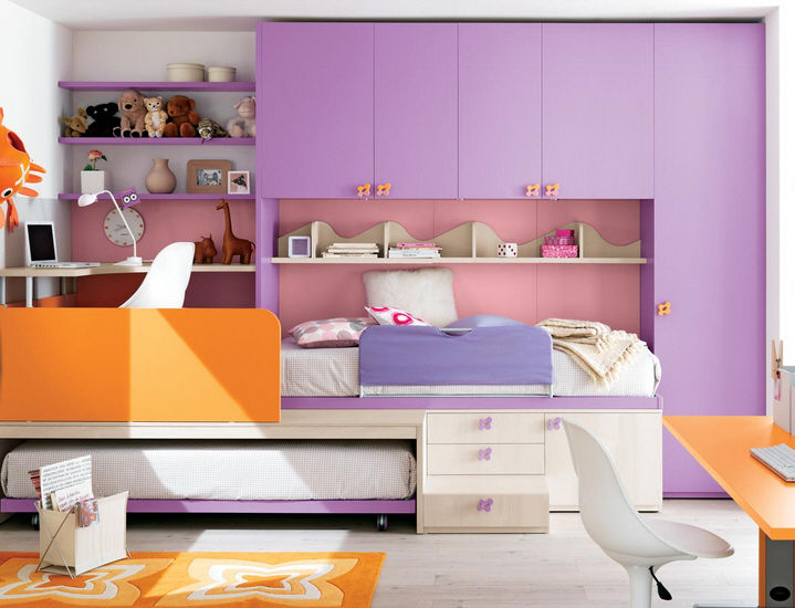 Bunk bed / contemporary / with storage compartment / child's ...