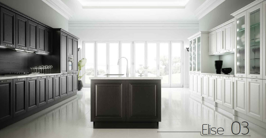 Classic matt lacquer eco friendly kitchen  water based lacquers