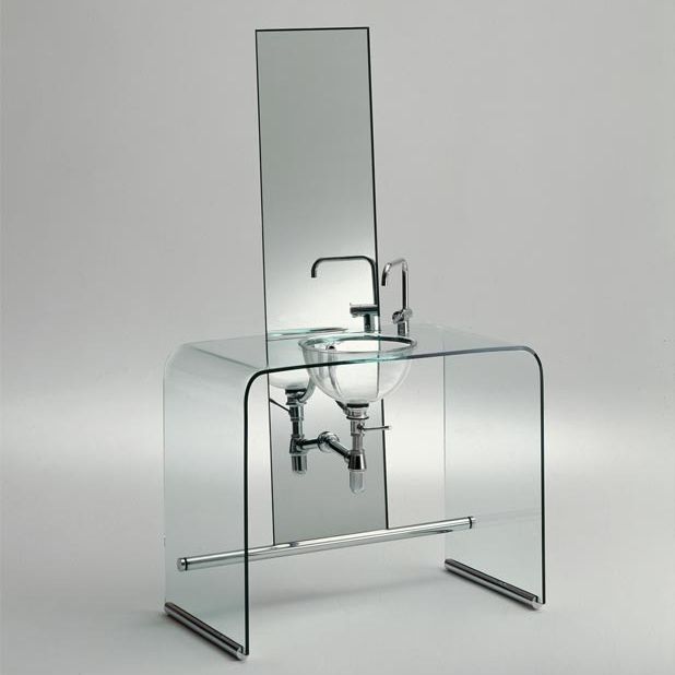 glass vanity