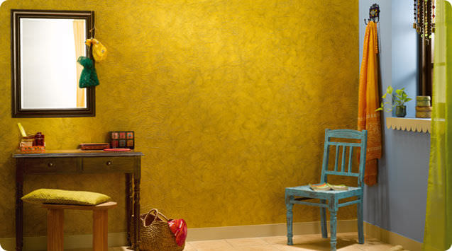 Wall paint / metallic effect - ROYALE PLAY CRINKLE - ASIAN PAINTS