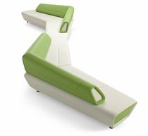 Modular upholstered bench / contemporary...