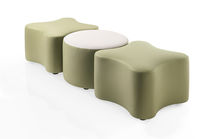 Contemporary pouf / fabric / modular