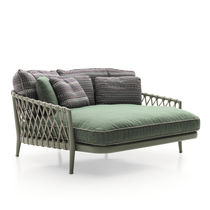 Contemporary daybed / fabric / rope / indoor