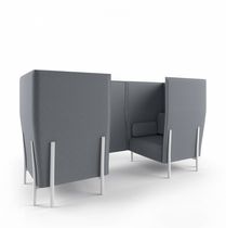 Modular sofa / contemporary / fabric / aluminum