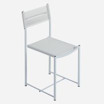 Contemporary chair / steel / PVC