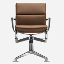 Upholstered conference chair / with armrests...