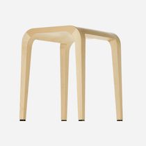 Contemporary stool / oak / solid wood /...