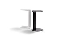 Contemporary side table / lacquered metal...