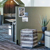 Floor-mounted office divider / fabric /...