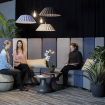 Pendant lamp / contemporary / fabric / commercial