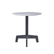 Contemporary table / ash / laminate / round