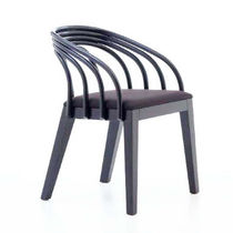 Contemporary chair / upholstered / rattan...