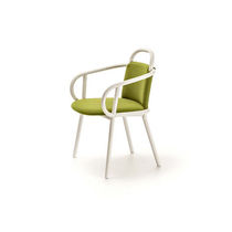 Contemporary chair / with armrests / upholstered...